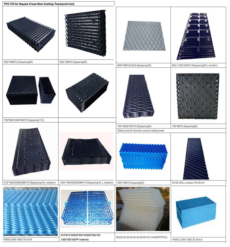 Cooling Tower Cross Flow Replacement Film Fill