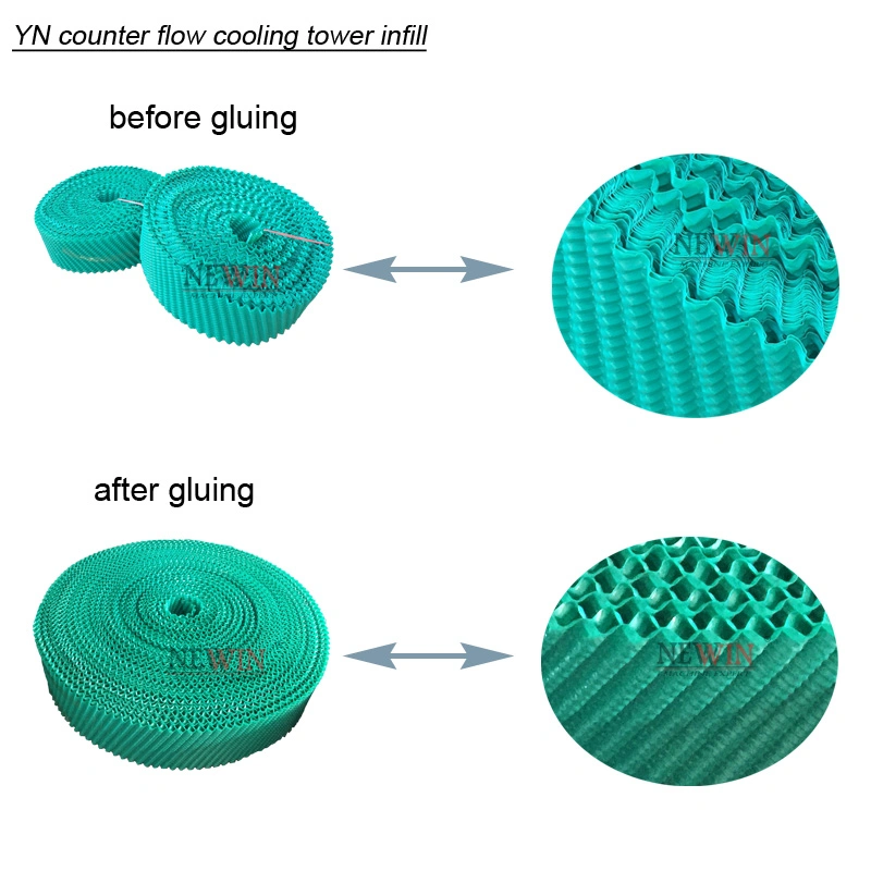 Cooling Tower PVC Fills for Round Type Cooling Tower Infill, 230/250/300/350mm Width