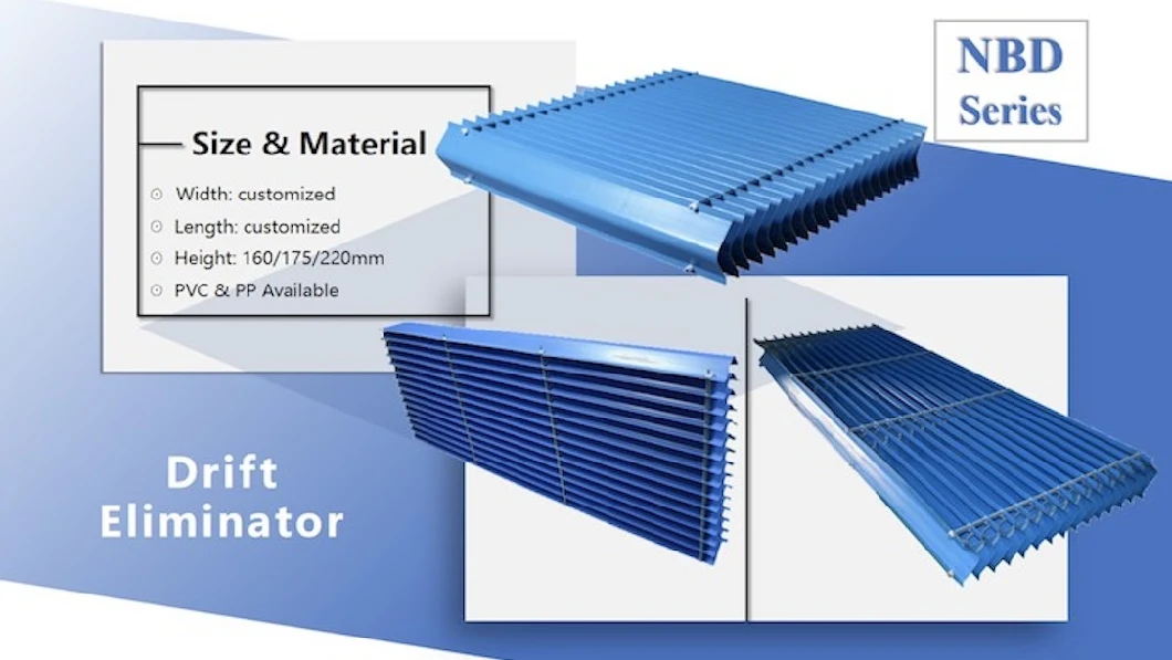 Nbd Series Blade Type Drift Eliminators Is Applicable to Large and Medium Natural Ventilation/Mechanical Ventilation Cooling Towers