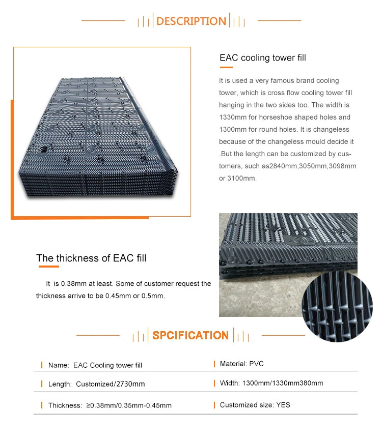 Cross Flow PVC Fills of Eac Cooling Tower