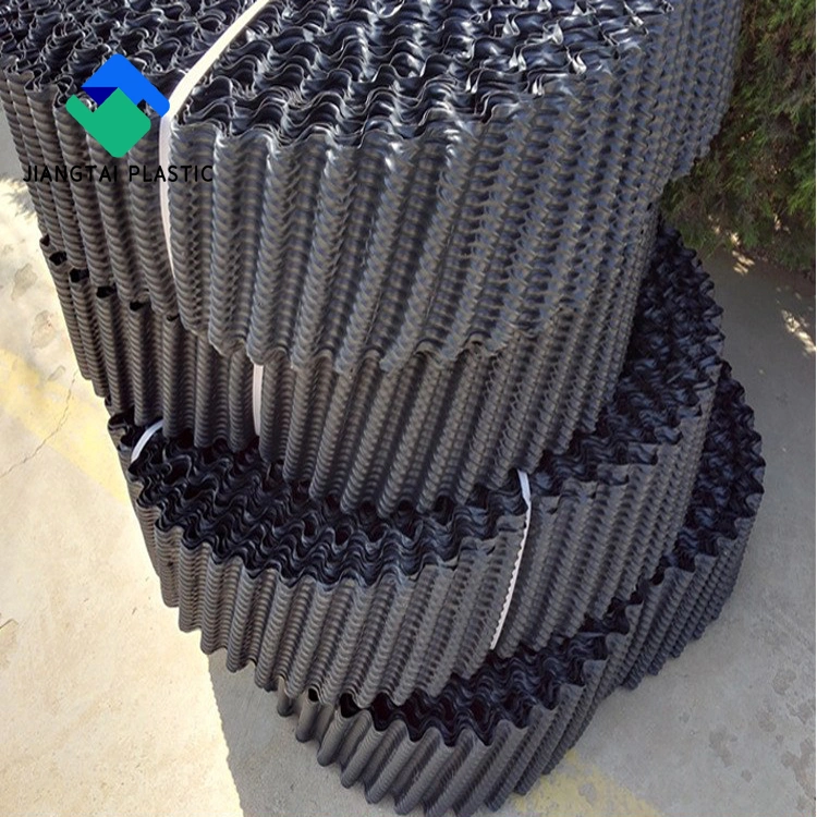 Jiangtai Square Counter Flow Cooling Tower S Wave PVC Water Cooling Tower Rigid PVC Fill Sheet