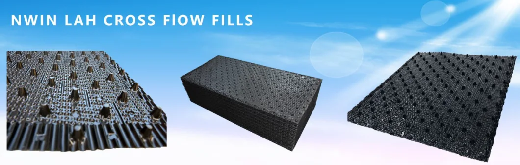 Low Noise Cross Flow Film Fills/Fills/Filler/Filter/Infill for Cooling Tower